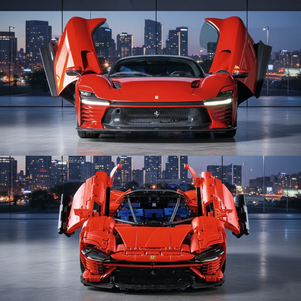 Ferrari Daytona SP3 Vermelha (3778 peças)